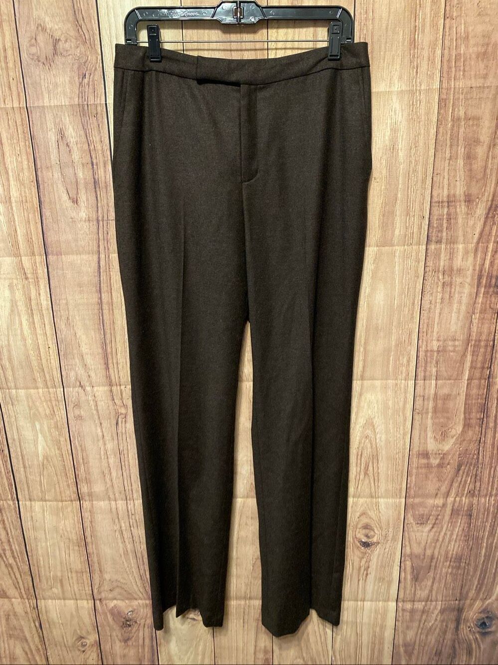 Linda Allard Ellen Tracy 8 women’s Brown wool cashmere business pants slacks